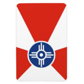 Wichita vlag Kansas staat Amerika Magneet (Verticaal)