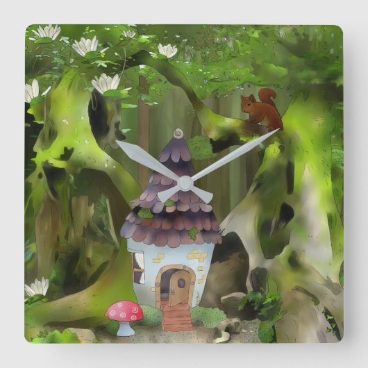 Wichtelwald   vierkante klok (Voorkant)