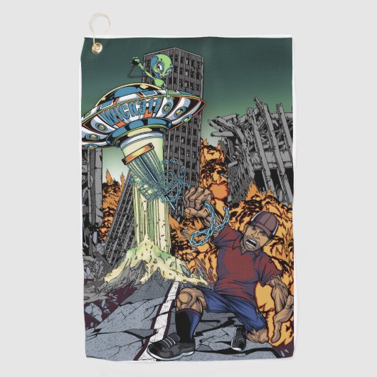 Wick311 Alien Aanval Handdoek (Voorkant)