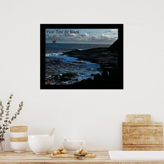 Wick Bay Viking-langschip Poster (Keuken)