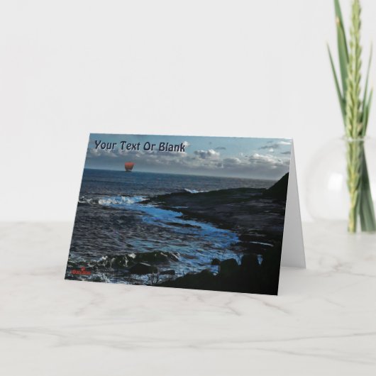 Wick Bay Viking-langskip Bedankkaart (Voorkant)