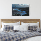 Wick Bay Viking-langskip Canvas Afdruk (Insitu (Slaapkamer))