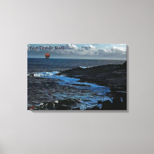 Wick Bay Viking-langskip Canvas Afdruk (Voorkant)