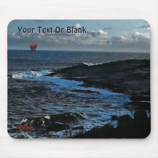 Wick Bay Viking-langskip Muismat (Voorkant)