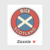Wick, Schotland Sticker (Vel)