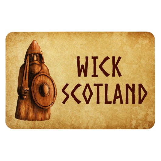 Wick Schotland Viking Krijger Magneet (Horizontaal)