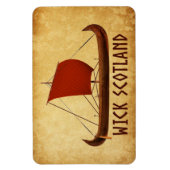 Wick Schotland Viking Schip Magneet (Verticaal)