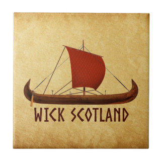 Wick Schotland Viking-schip Tegeltje