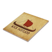 Wick Schotland Viking-schip Tegeltje (Zijkant)