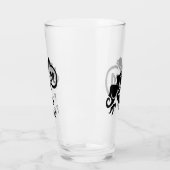 Wick Tribal Frog Monogram Glas (Links)