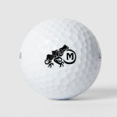 Wick Tribal Frog Monogram Golfballen (Voorkant)