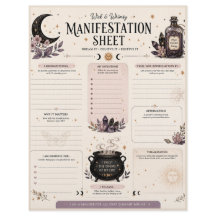 Wick & Whimsy Manifestatieblad