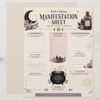 Wick & Whimsy Manifestatieblad Briefhoofd