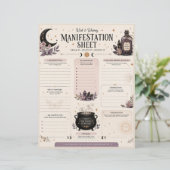 Wick & Whimsy Manifestatieblad Briefhoofd (Staand voorkant)