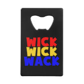 Wick Wick Wack Creditkaart Flessenopener (Achterkant)