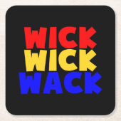 Wick Wick Wack Kartonnen Onderzetters (Voorkant)