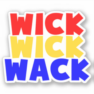 Wick Wick Wack Sticker