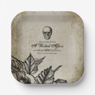 Wicked Affair Halloween - gebruik Papieren Bordje