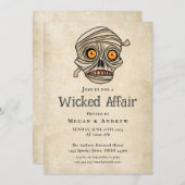 Wicked Affair Halloween  Gothic Skull Kaart (Voorkant / Achterkant)