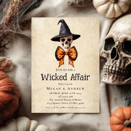 Wicked Affair Halloween Gothic Skull Kaart