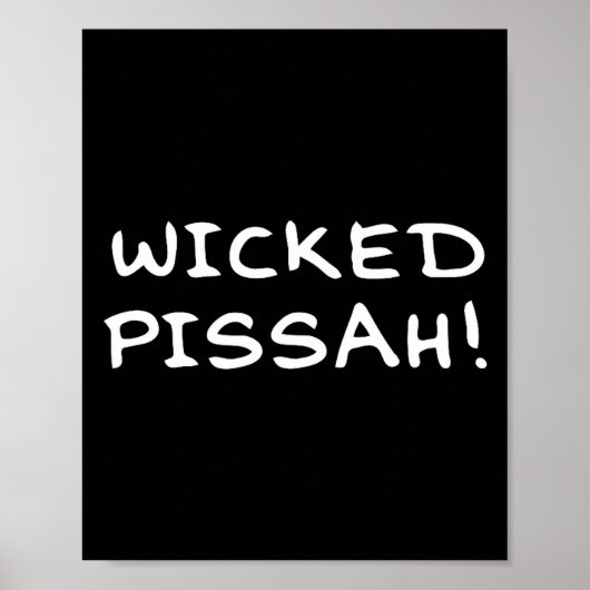 Wicked Ah! Funny Awesome Er New England  Poster (Voorkant)