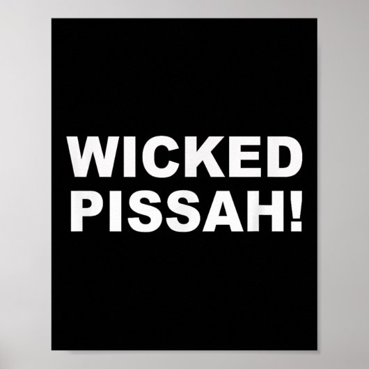 Wicked Ah! Funny Awesome Er New England  Poster (Voorkant)