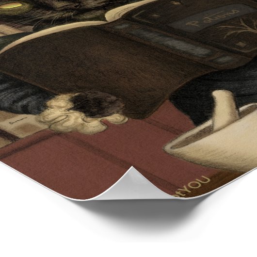 Wicked Apothecary Halloween Cat Poster (Hoek)