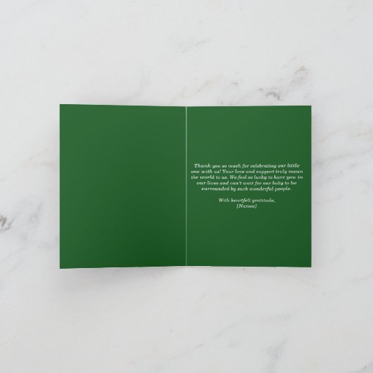 Wicked Baby shower bedankkaart (Binnen)