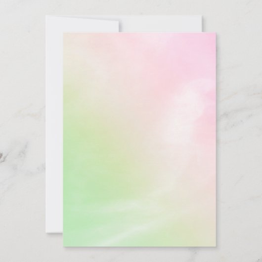 Wicked Birthday Invitation Elphaba and Galinda Kaart (Achterkant)