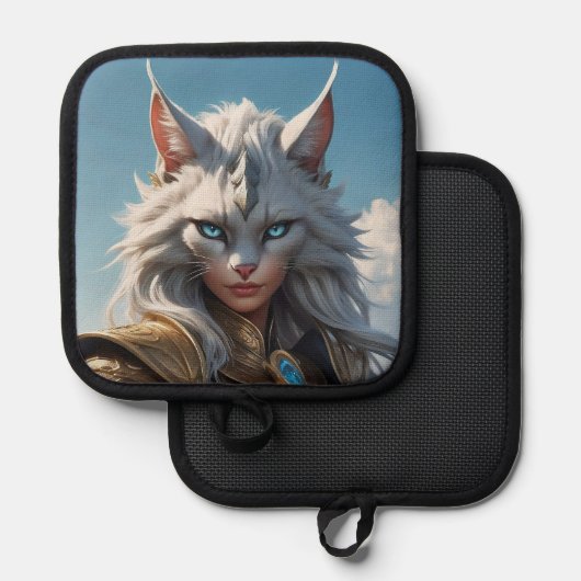 Wicked Blue Eyed Cat Pannenlap (Voorkant / Achterkant)