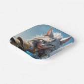 Wicked Blue Eyed Cat Papieren Bordje (Gebogen)