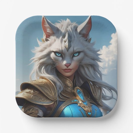 Wicked Blue Eyed Cat Papieren Bordje (Voorkant)