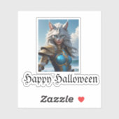 Wicked Blue Eyed Cat Sticker (Vel)