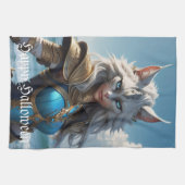 Wicked Blue Eyed Cat Theedoek (Horizontaal)