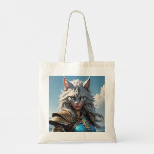 Wicked Blue Eyed Cat Tote Bag (Achterkant)