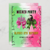 Wicked Bow verjaardagsfeestje Kaart (Voorkant / Achterkant)