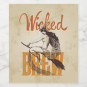 Wicked Brew Label Wijn Etiket (Enkel label)