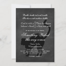 Wicked Cat Halloween uitnodiging