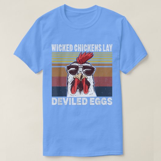 Wicked Chickens Lay Deviled Eggs Costume Halloween T-shirt (Design voorkant)