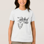 wicked cute design  Tri-Blend shirt (Voorkant)