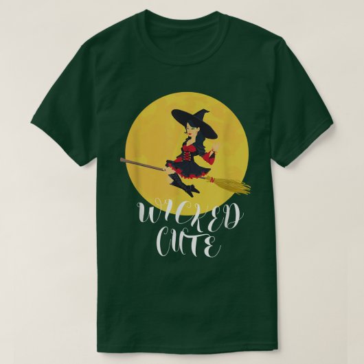 Wicked Cute Witch T-shirt (Design voorkant)