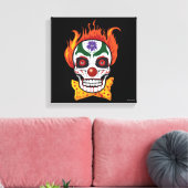 Wicked Evil Clown Schedel Demon Wall Art Home Deco Canvas Afdruk (Insitu (Woonkamer))