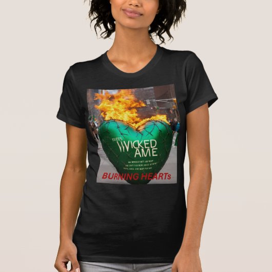 Wicked Flame Heart – Bella + Canvas Vrouwen Slim F T-shirt (Voorkant)