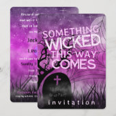 Wicked Fun Gothic Halloween Dark Arts thema Kaart (Voorkant / Achterkant)