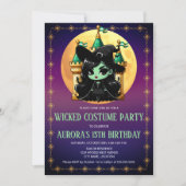 Wicked Fun Green Witch Halloween Verjaardag Kaart (Voorkant)