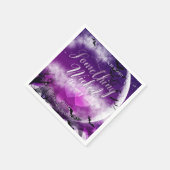 Wicked Fun Halloween Love Moon Wedding Servet (Hoek)