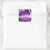 Wicked Fun Halloween Love Moon Wedding Vierkante Sticker (Tas)