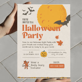 Wicked Fun Haunted Happening Halloween Party Kaart