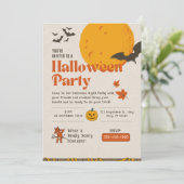 Wicked Fun Haunted Happening Halloween Party Kaart (Staand voorkant)