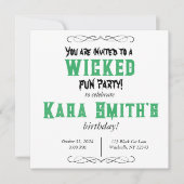 Wicked Fun Party Kaart (Voorkant)